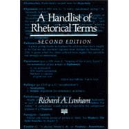 A Handlist of Rhetorical Terms