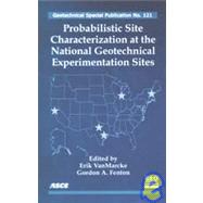 Probalisitic Site Characterization at the National Geotechnical Experimentation Sites