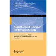 Applications and Techniques in Information Security