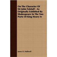On The Character Of Sir John Falstaff