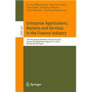 Enterprise Applications, Markets and Services in the Finance Industry