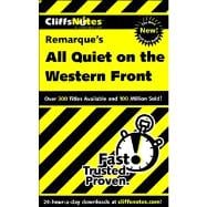 CliffsNotes on Remarque's All Quiet on the Western Front