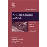 Pain Management : An Issue of Anesthesiology Clinics