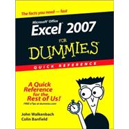 Excel 2007 For Dummies Quick Reference