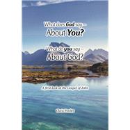 What Does God Say –About You? What Do You Say –About God?