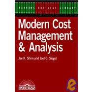 Modern Cost Management & Analysis