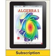 Glencoe Algebra 1 2018, eStudent Edition + ISG Bundle (1-1), 1-year subscription