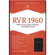 RVR 1960 Biblia Letra Súper Gigante, negro imitación piel con índice