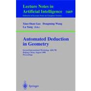 Automated Deduction in Geometry