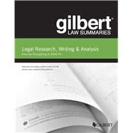Gilbert Law Summary on Legal Research, Writing & Analysis,9781642426724