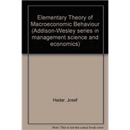 Elementary Theory of Microeconomic Behavior