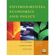 Environmental Economics and Policy, Canadian Edition, Preliminary Version