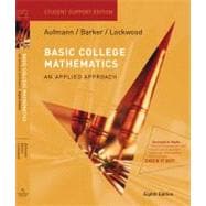 Basic College Mathematics An Applied Approach, Student Support Edition