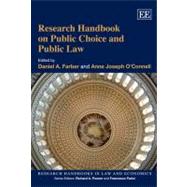 Research Handbook on Public Choice and Public Law