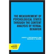 The Measurement of Psychological States Through the Content Analysis of Verbal Behavior