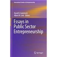 Essays in Public Sector Entrepreneurship