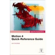 Apple Pro Training Series Motion 4 Quick-Reference Guide