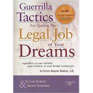 Guerrilla Tactics for Getting the Legal Job of your Dreams