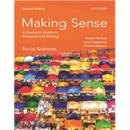 Making Sense in the Social Sciences A Student's Guide to Research and Writing