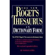 The New Roget's Thesaurus of the English Language in Dictionary Form