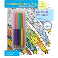 Zendoodle Coloring: Celestial Wonders Deluxe Edition with Pencils