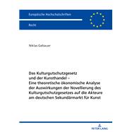 Das Kulturgutschutzgesetz und der Kunsthandel  Eine theoretische ökonomische Analyse der Auswirkungen der Novellierung des Kulturgutschutzgesetzes auf die Akteure am deutschen Sekundärmarkt für Kunst