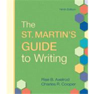 CourseSmart e-Book for the St. Martin's Guide to Writing : A PDF-Style e-Book