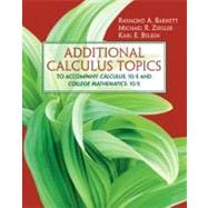 Additional Calculus Topics