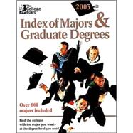 The College Board Index of Majors & Graduate Degrees 2003; All-New Twenty-fifth Edition