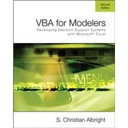 VBA for Modelers Developing Decision Support Systems Using Microsoft Excel (with VBA Program CD-ROM)