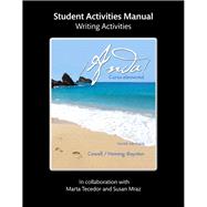 Writing Activities from eStudent Activities for ¡Anda! Curso elemental