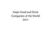 Major Food and Drink Companies of the World 2011