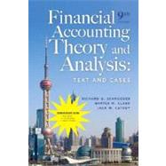 Schroeder Financial Accounting Theory: Text and Cases 9th Edition BRV