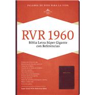 RVR 1960 Biblia Letra Súper Gigante, borgoña imitación piel con índice