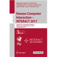 Human-computer Interaction – Interact 2017