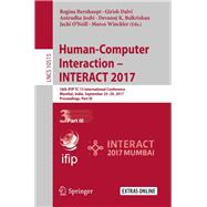 Human-Computer Interaction – INTERACT 2017