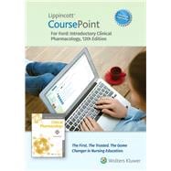 Lippincott CoursePoint Enhanced for Ford's Introductory Clinical Pharmacology 12 month