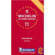 Michelin Red Guide 2003 France