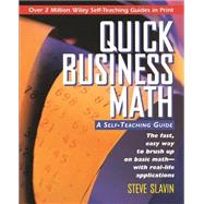 Quick Business Math A Self-Teaching Guide