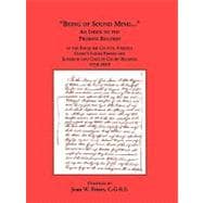Being of Sound Mind : An Index to the Probate Records in Fauquier County Virginia¿s Clerks Loose Papers and Superior and Circuit Court Papers 1759-1919