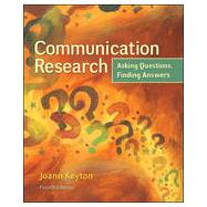 Communication Research: Asking Questions, Finding Answers,9780078036910