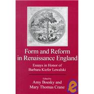 Form and Reform in Renaissance England