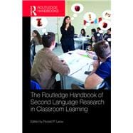 Second Language Research Handbook of Classroom Learning