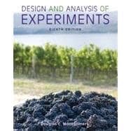Design and Analysis of Experiments, 8th Edition