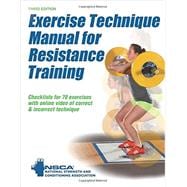 Exercise Technique Manual for Resistance Training- 3E w/ Online Video