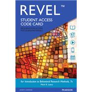 REVEL for Introduction to Behavioral Research Methods -- Access Card