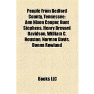 People from Bedford County, Tennessee