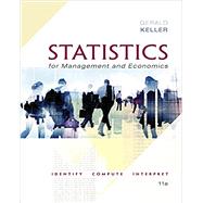 Statistics for Management and Economics (Book Only)