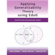 Applying Generalizability Theory using EduG