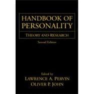 Handbook of Personality, Second Edition Theory and Research